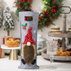 Christmas Cartoon Wine Bottle Cover Holiday Party Decoration Gift Bag(Red)