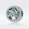 S925 Sterling Silver Tree Of Life Bead Accessories Diamond Pendant Accessories, Style:Bead