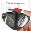 2 in 1 Car Blind Spot Mirror Reversing Parking Wide Angle Mirror 360 Degree Rotation Adjustable Convex Rear View Mirror(Black Left)