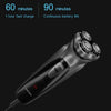 Original Xiaomi ENCHEN Water Proof Triple Rotary Double Ring Blade Shaving Head Electric Rechargeable Shaver For Men(Black)