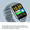 Blood Oxygen / Sleep / Heart Rate Health Monitoring Smart Watch Square Sports Watch(Silver Gray)