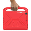 For iPad 10.2 2021 / 2020 / 2019 Handle Portable EVA Shockproof Protective Case with Triangle Holder(Red)