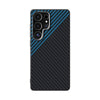 For Samsung Galaxy S25 Ultra 5G ABEEL C Carbon Fiber Series 6D Micro Relief MagSafe Phone Case(Black Blue)