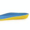 Shock Absorption Thickening Slow Rebound Soft and Comfortable Wicking Insole, Size:S(Yellow Bottom Suede Gray)