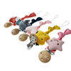 Animal Head Pacifier Chain Newborn Pacifier Clip, Style: Dog