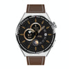 HDT 3 Max 1.6 inch Leather Band IP67 Waterproof Smart Watch Support Bluetooth Call / NFC(Silver)