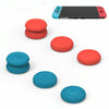 Left + Right Gamepad Rocker Cap Button Cover for Switch(Blue + Magenta)
