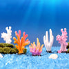 10 White Resin Coral Ornaments - Aquarium Decor