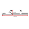 Car Modification Accessories Aluminum Alloy 4500 Series Cable Base Throttle Bracket Throttle Valve Cable(Silver)