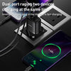 Yesido YC46 PD20W USB-C / Type-C + USB Travel Charger with 1m Type-C to 8 Pin Cable, UK Plug(Black)