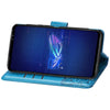 For Asus ROG Phone 6 Butterfly Love Flower Embossed Flip Leather Phone Case(Blue)