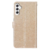 For Samsung Galaxy A36 5G Glitter Powder Flip Leather Phone Case(Gold)