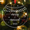 Christmas Acrylic Transparent Decoration Blessing Pendant Home Christmas Tree Ornament, Style: Merry