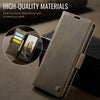 For iPhone 12 / 12 Pro AutSpace A11 Side Buckle MagSafe Magnetic RFID Phone Leather Case(Coffee)