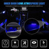 4 PCS Universal Car LED Inner Handle Light Atmosphere Lights Decorative Lamp DC12V / 0.5W Cable Length: 75cm (Pink Light)