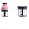 Portable Mixing Cup Electric Soy Milk Juicer Multi-function Cooking Machine Home Meat Grinder(Pink)