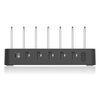 008PD Multi-function AC 100V~240V 6 Ports USB-C PD Detachable Charging Station Smart Charger, US/EU/UK/AU/Japanese Plug(Black)