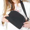 Nylon Waterproof Chest Bag Outdoor Sports Pocket Running Mobile Phone Bag(Black)