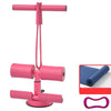 Suction-cup Abdominal Curler Sit-up Aid Household Waistcoat Line, Style:Drawstring + Yoga Mat(Pink)