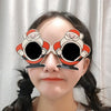 Christmas Weird Glasses Personalized Christmas Hair Clip, Color: Hug Santa Claus