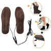 USB Electric Powered Heated Insoles Keep Feet Warm Pad with USB Cable, Size: 43-44 yard(Brown)