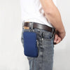 For 7.2 inch Universal Elastic Material Zipper Waist Bag(Blue)