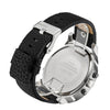 CAGARNY 6820 Fashionable Multifunctional Style Quartz Business Sport Wrist Watch with Leather Band & GMT Time & Calendar & Luminous Display for Men(Black Band White Window)