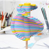 Solid Wood Rotating Lollipop Fischer Series Creative Ornaments Decompression Toy Decompression Artifact(Multi-colored Wafer)