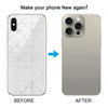 iPhone XS Max Back Cover, iP15 Pro Max Style (Titanium)