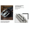 COWATHER QSK001 Men Casual Fashion Two-Layer Leather Pin Buckle Belt,Length 115cm(Coffee Color)