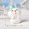 3pcs Christmas Lovely Micro Landscape Snow Ornament Decorative Accessories, Style: No.6 Happy Snowman