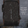 Men Multifunctional Waterproof Password Anti-theft Chest Bag(Black)