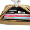 LIJIEBAO Canvas Shoulder Bag Men Casual Messenger Bag Simple Student Schoolbag(Dark Grey)