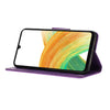 For Samsung Galaxy A36 / A56 5G Butterfly Embossed Flip Leather Phone Case(Purple)
