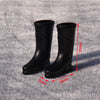 3 Pairs 1:12 Dollhouse Doll House Simulation Model mini Accessories Plastic Long Tube Rain Boots(Black)
