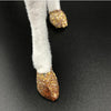 Simulation Deer Home Ornaments Plush Christmas Deer Doll Holiday Decorations, Size:24x24cm, Specification:Straight Head