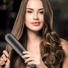 Wireless Hair Straightening Comb USB Charging Curling Iron(Gray)