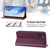 For Samsung Galaxy Note10 RC01 Dual-Folded Magnetic Suction RFID Leather Phone Case(Violet)