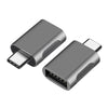 2 PCS SBT-158 USB-C / Type-C Male to USB 3.0 Female Zinc Alloy Adapter(Gold)