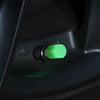 4pcs /Set Luminous Tire Valve Cap Electric Motorcycle Vacuum Tire Valve Cover, Style: Split Effect