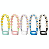 For 16-40oz Stanley Mug Lanyard Silicone Loop Boho Daisy Cute Flower Hand-Woven Mug Cover(Black)