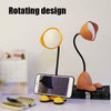 2 PCS Bedroom Bedside Dormitory Desk Study Eye Protection Desk Lamp(FY7711 Yellow)