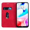 For Xiaomi Redmi 8 Frosted Business Magnetic Horizontal Flip PU Leather Case with Holder & Card Slot & Lanyard(Red)