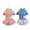 Pink Smiley Polka Dot Dog/Cat Dress, Size M