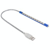 Portable Touch Switch  USB LED Light, 10-LED, 1W, White Light(Blue)
