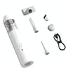 SUITU ST-6676 7pcs /Set Cordless Vehicle Vacuum Cleaner Home And Car Brushless Cylinder Blower(White)