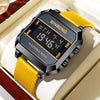 BINBOND D081 30m Waterproof Multifunctional Student Sports Electronic Watch(Yellow)