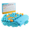 132 in 1 DIY Tent Toy Assembling Play House DIY Children Tent Building Toy( Round-Blue)
