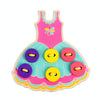 3 PCS Children Puzzle Button Threaded Desk Game Toy(Skirt)