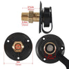 RV Brass Water Inlet Check Valve Yacht Accessories, Color: White+Raw Tape